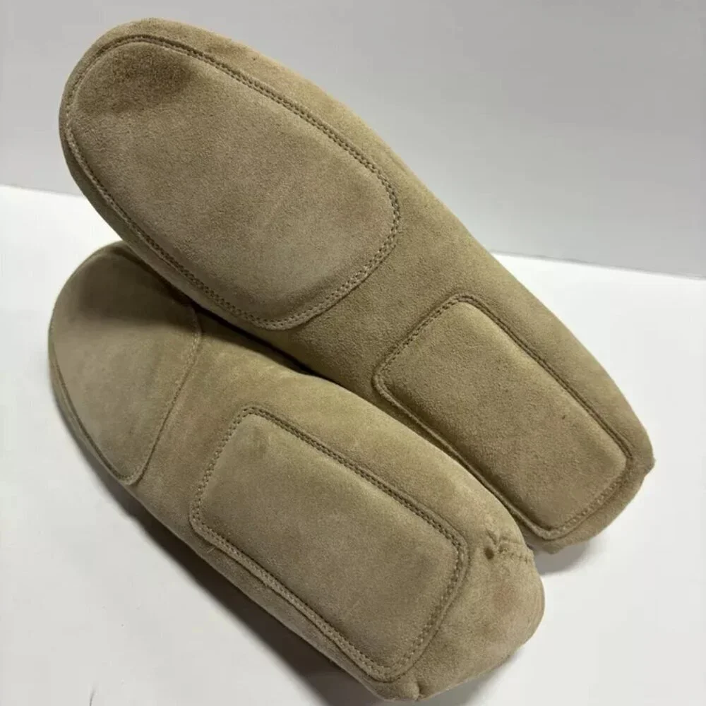 Anthony Veer Men’s William Brown Suede Slippers, Size 10 M